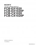 Сервисная инструкция SONY FCB-EX1020, 1st-edition