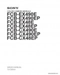 Сервисная инструкция SONY FCB-EX490, SERIES, 1st-edition