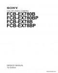 Сервисная инструкция SONY FCB-EX780B