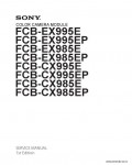 Сервисная инструкция SONY FCB-EX995