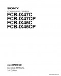 Сервисная инструкция SONY FCB-IX47C, 1st-edition