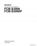 Сервисная инструкция SONY FCB-S3000