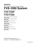 Сервисная инструкция SONY FVS-1000, SYSTEM, MM, P2 VOL.2, 1st-edition, REV.1