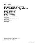 Сервисная инструкция SONY FVS-1000, SYSTEM, MM VOL.3, 1st-edition