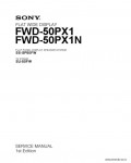 Сервисная инструкция SONY FWD-50PX1, 1st-edition