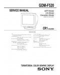 Сервисная инструкция Sony GDM-F520 (CR1)