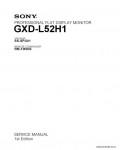 Сервисная инструкция SONY GXD-L52H1, 1st-edition