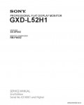 Сервисная инструкция SONY GXD-L52H1, 2ND, ED