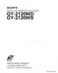 Сервисная инструкция SONY GY-2110WD, 2120WD, MM, 1st-edition, REV.2