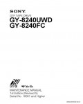 Сервисная инструкция SONY GY-8240UWD, MM, 1st-edition, REV.5