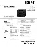Сервисная инструкция Sony HCD-241