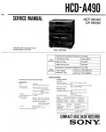 Сервисная инструкция Sony HCD-A490
