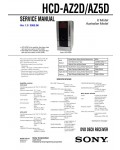 Сервисная инструкция Sony HCD-AZ2D, HCD-AZ5D