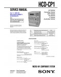 Сервисная инструкция Sony HCD-CP1 (CMT-CP1)