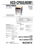 Сервисная инструкция Sony HCD-CP555, HCD-NXM1