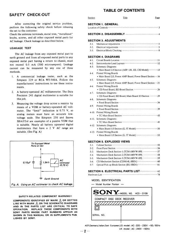 Сервисная инструкция Sony HCD-D109