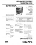 Сервисная инструкция Sony HCD-DR4, HCD-DR5, HCD-DR6, HCD-DR440, HCD-W300, HCD-W5000, HCD-XB500