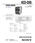 Сервисная инструкция Sony HCD-DX8