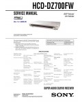 Сервисная инструкция Sony HCD-DZ700FW