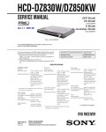 Сервисная инструкция Sony HCD-DZ830W, HCD-DZ850KW