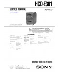 Сервисная инструкция Sony HCD-E301 (CMT-E301)