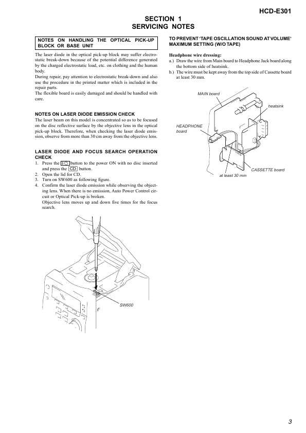 Сервисная инструкция Sony HCD-E301 (CMT-E301)