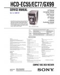 Сервисная инструкция Sony HCD-EC55, HCD-EC77, HCD-GX99