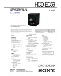 Сервисная инструкция Sony HCD-EC59