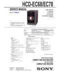 Сервисная инструкция Sony HCD-EC68, HCD-EC78