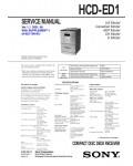 Сервисная инструкция Sony HCD-ED1 (CMT-ED1)