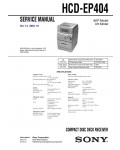 Сервисная инструкция Sony HCD-EP404 (CMT-EP404)