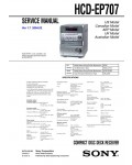 Сервисная инструкция Sony HCD-EP707 (CMT-EP707)