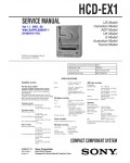 Сервисная инструкция Sony HCD-EX1 (CMT-EX1)
