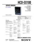 Сервисная инструкция Sony HCD-EX100 (CMT-EX100)