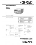 Сервисная инструкция Sony HCD-F3MD