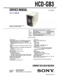 Сервисная инструкция SONY HCD-GB3