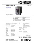 Сервисная инструкция Sony HCD-GN600