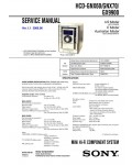 Сервисная инструкция Sony HCD-GNX60, HCD-GNX70, HCD-GX9900