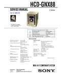 Сервисная инструкция Sony HCD-GNX88