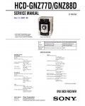 Сервисная инструкция Sony HCD-GNZ77D, HCD-GNZ88D