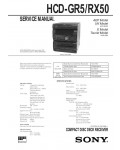 Сервисная инструкция Sony HCD-GR5, HCD-RX50