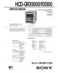 Сервисная инструкция Sony HCD-GRX9000, HCD-RX900 (MHC-GRX9000, MHC-RX900)