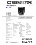 Сервисная инструкция SONY HCD-GTR333, GTR555, GTR777, GTR888