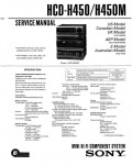 Сервисная инструкция Sony HCD-H450, HCD-H450M