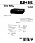 Сервисная инструкция Sony HCD-H4900