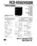 Сервисная инструкция Sony HCD-H550, HCD-H550M
