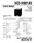 Сервисная инструкция Sony HCD-H901AV