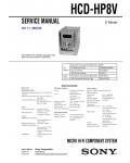 Сервисная инструкция Sony HCD-HP8V