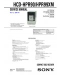 Сервисная инструкция Sony HCD-HPR90, HCD-HPR99XM