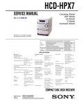 Сервисная инструкция Sony HCD-HPX7 (CMT-HPX7)